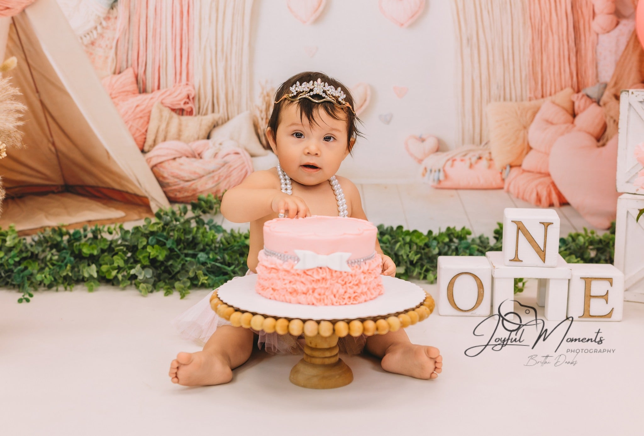 Boho-Regenbogen-Fotohintergrund Rosa Regenbogen-Herz-Dekoration Fotohintergründe für Kinder MRR9-11