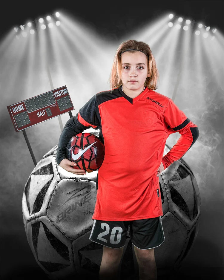 Fußball-Fotohintergrund Fußball Stadionbeleuchtung Sport-Fotohintergrund MRR9-27