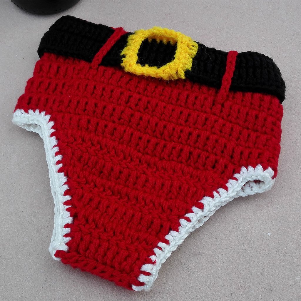 Neugeborenes Baby Weihnachten Weihnachtsmann gestrickt gehäkelt Fotografie Prop Kostüm Outfits