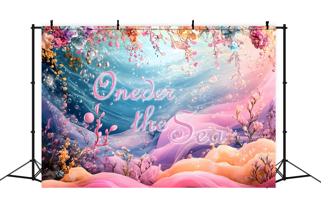 Personalisierte Backdrop für Geburtstag Magical Ocean Mermaid Backdrop RR1-41