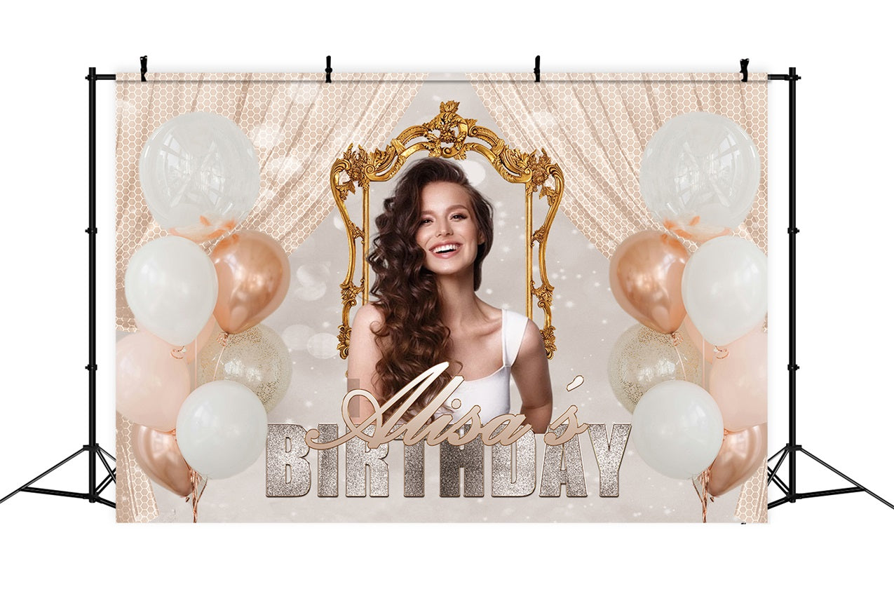 Personalisierte Geburtstag Backdrops Träume Ballon Feier Backdrop RR1-86