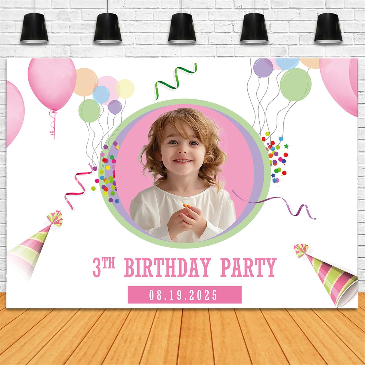 Personalisierte Backdrop für Geburtstag Ballon Kinder Party Backdrop RR1-88