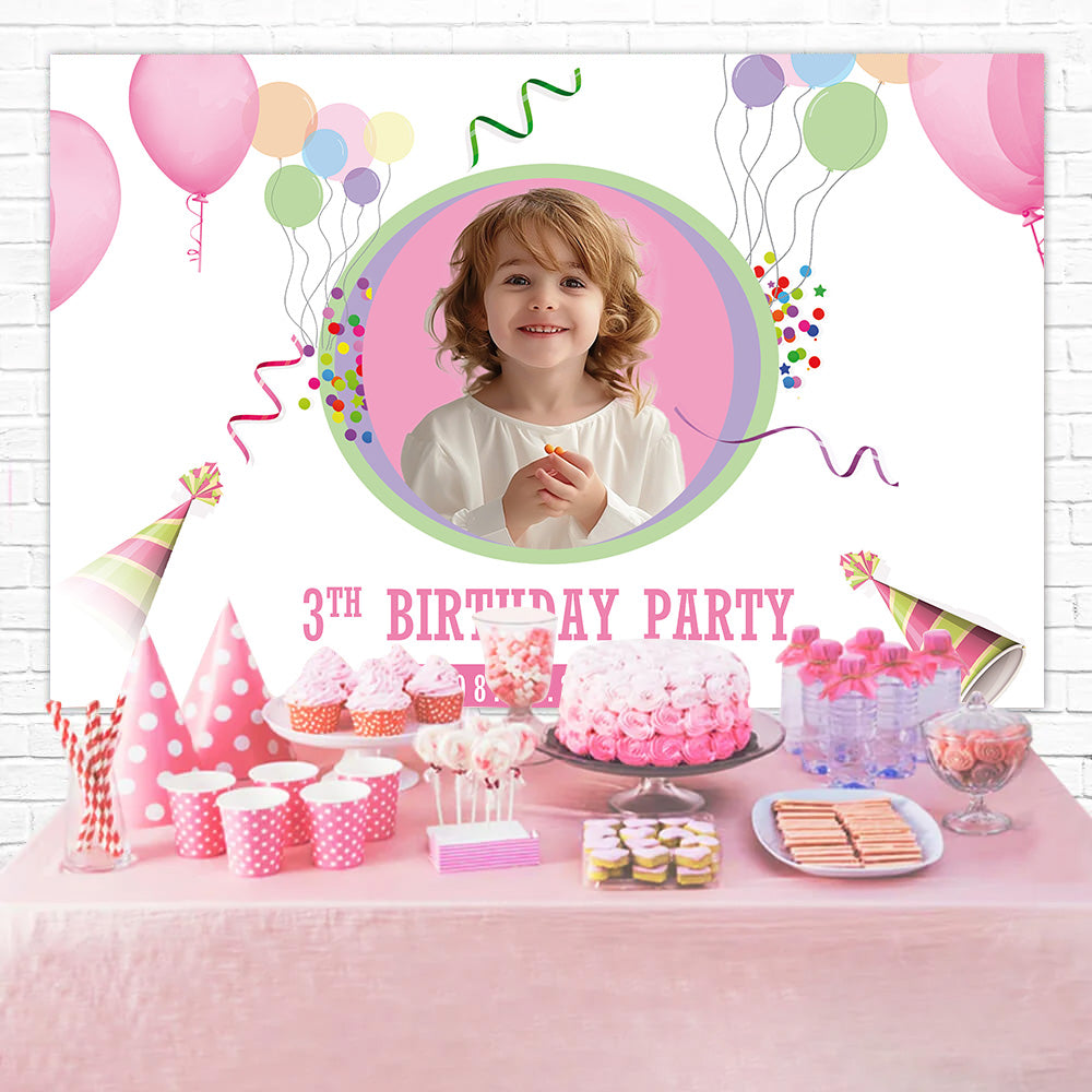 Personalisierte Backdrop für Geburtstag Ballon Kinder Party Backdrop RR1-88