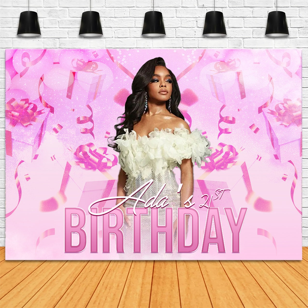 Personalisierte Geburtstag Backdrop Sweet 21st Celebration Backdrop RR1-92