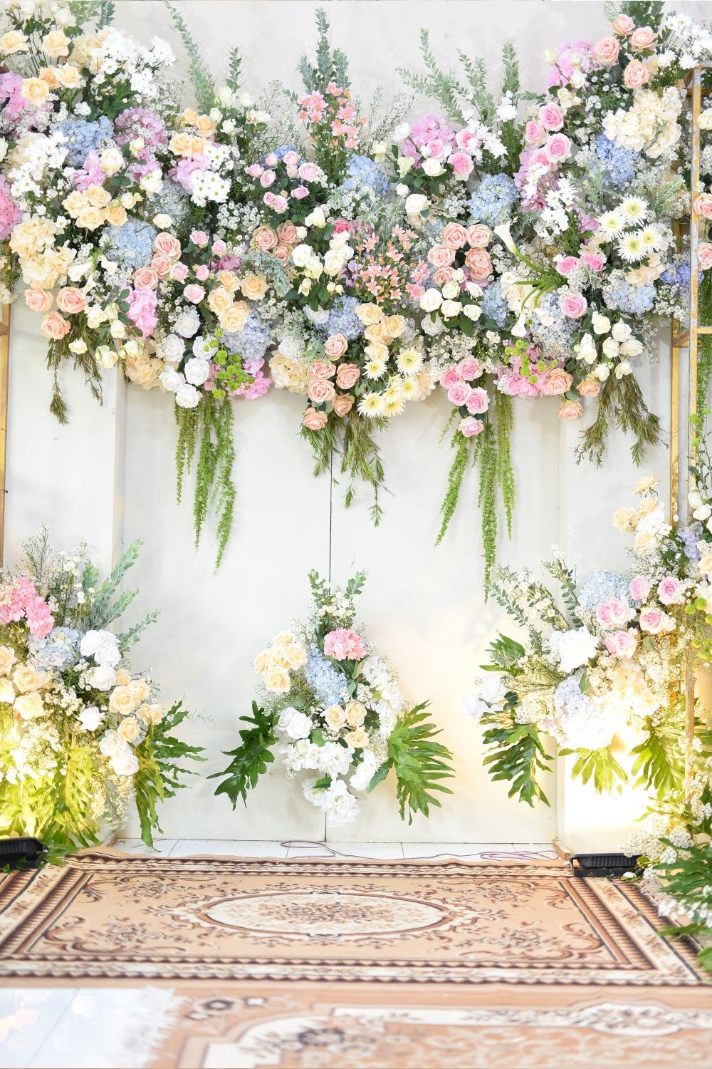 DBackdrop Bunte Blumen Hochzeitsthema Heilige Hintergrund RR4-38