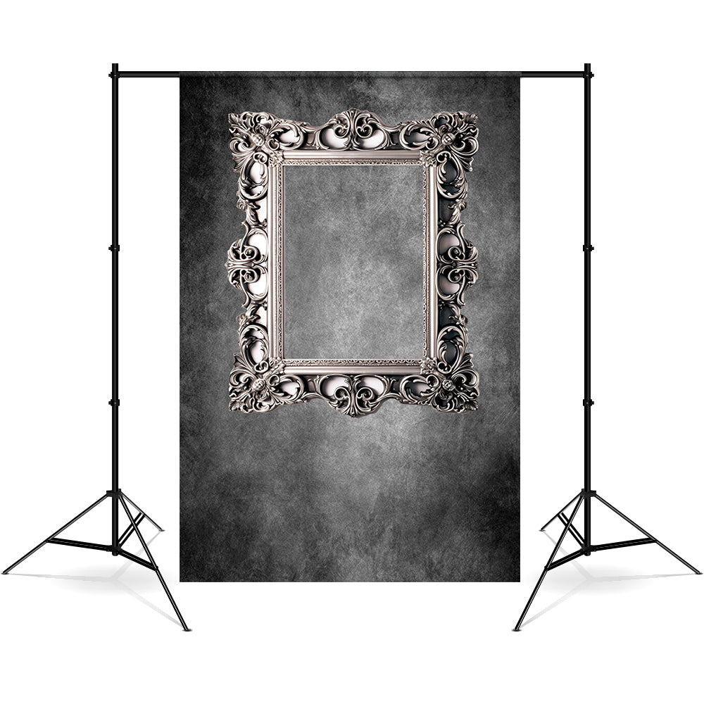 DBackdrop Kunst Classic Rechteckiger Fotorahmen Grauton Abstrakte Hintergrund RR4-58