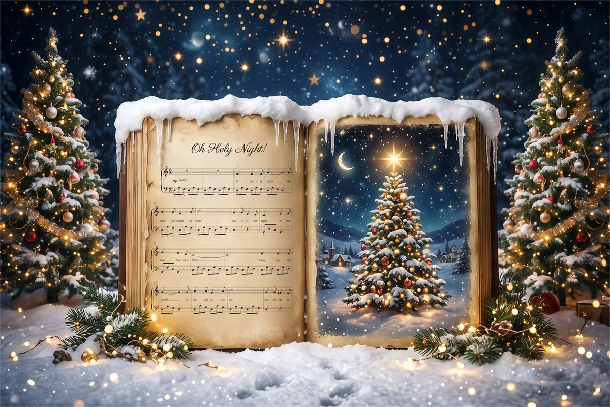 Weihnachtlicher Fotohintergrund Joy To The World Weihnachtslied RR610-13