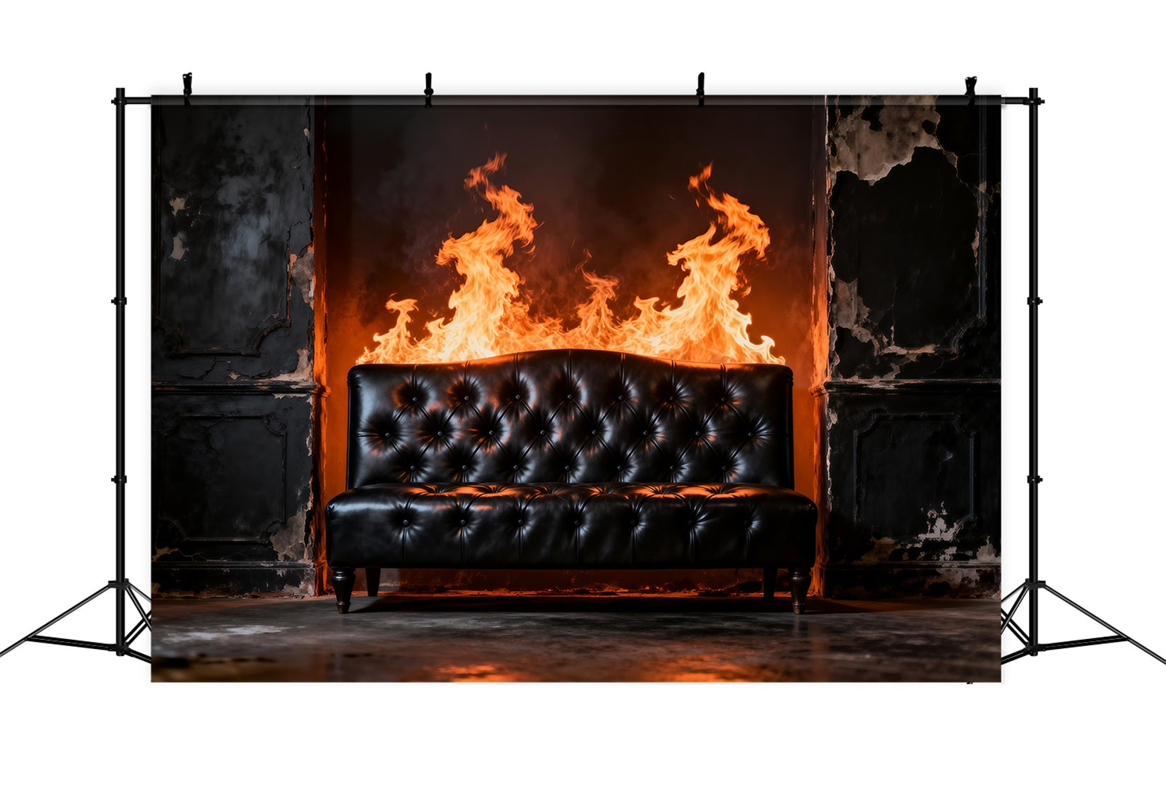 Hintergründe für Boudoir Inferno Noir Ledersofa Antike Fotografie-Hintergründe RR62-73
