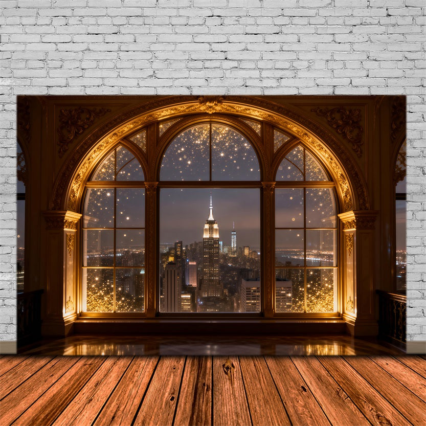 Hintergründe für Boudoir Vergoldeter Bogen Stadtglanz Boudoir-Fotohintergründe RR62-82