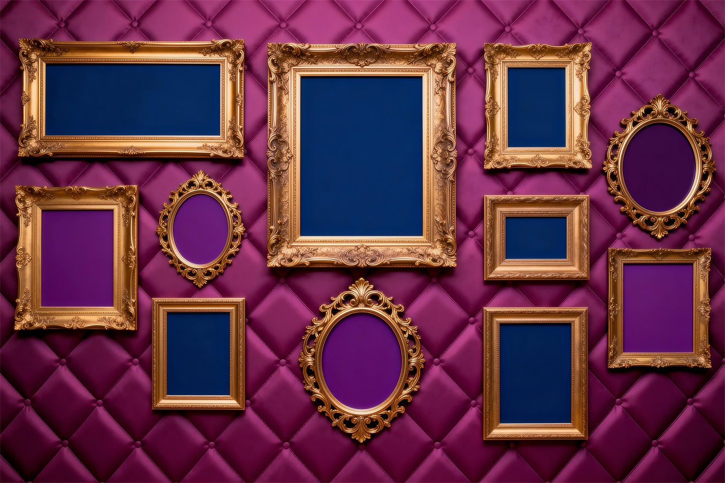 Hintergründe für Boudoir-Fotografie Königlicher Bilderrahmen-Galeriewand Vintage-Fotografie-Hintergründe RR62-98