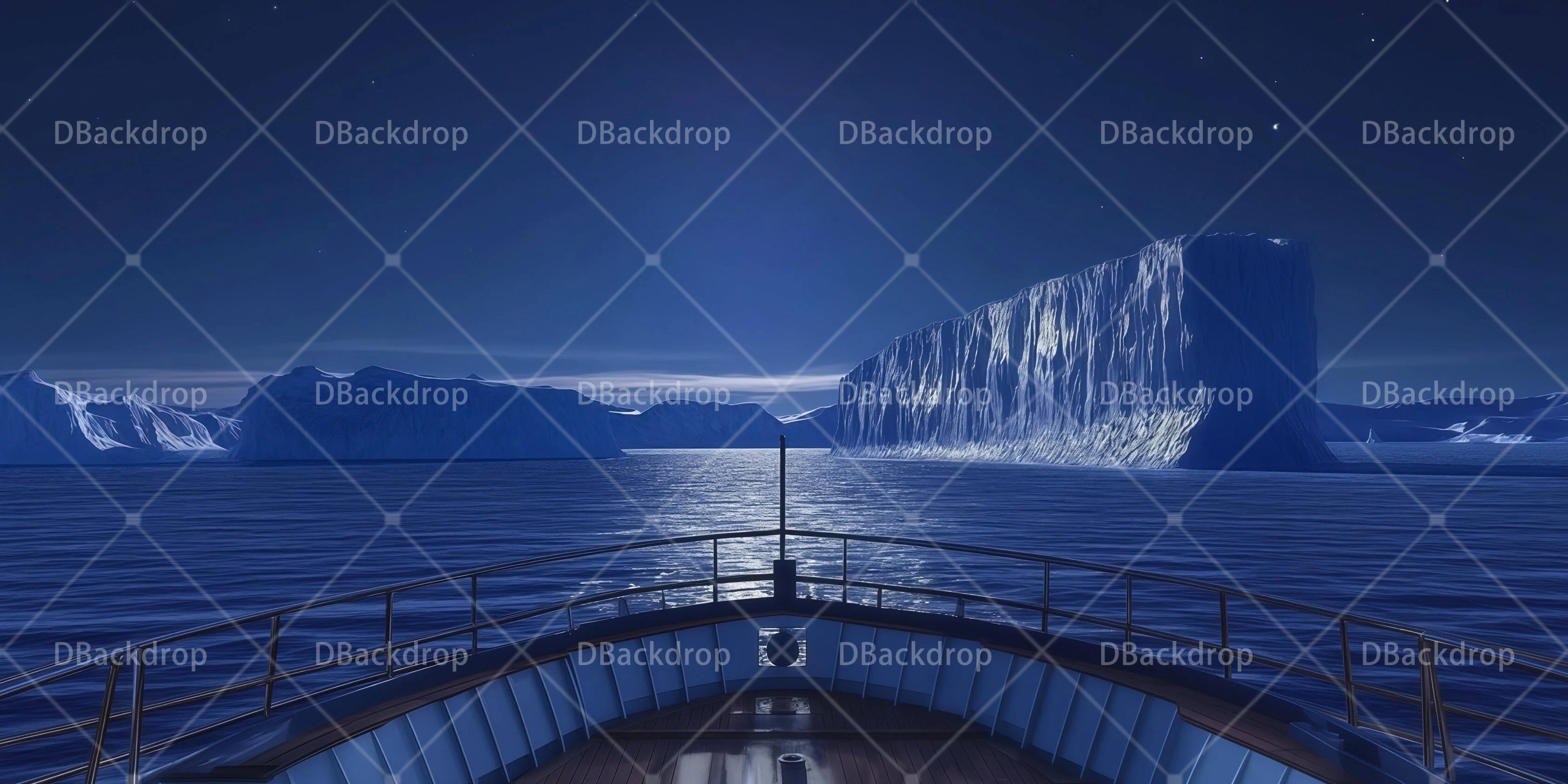 Titanic Eisberg Deck Bühnenhintergrund Theaterkulisse RR66-T68