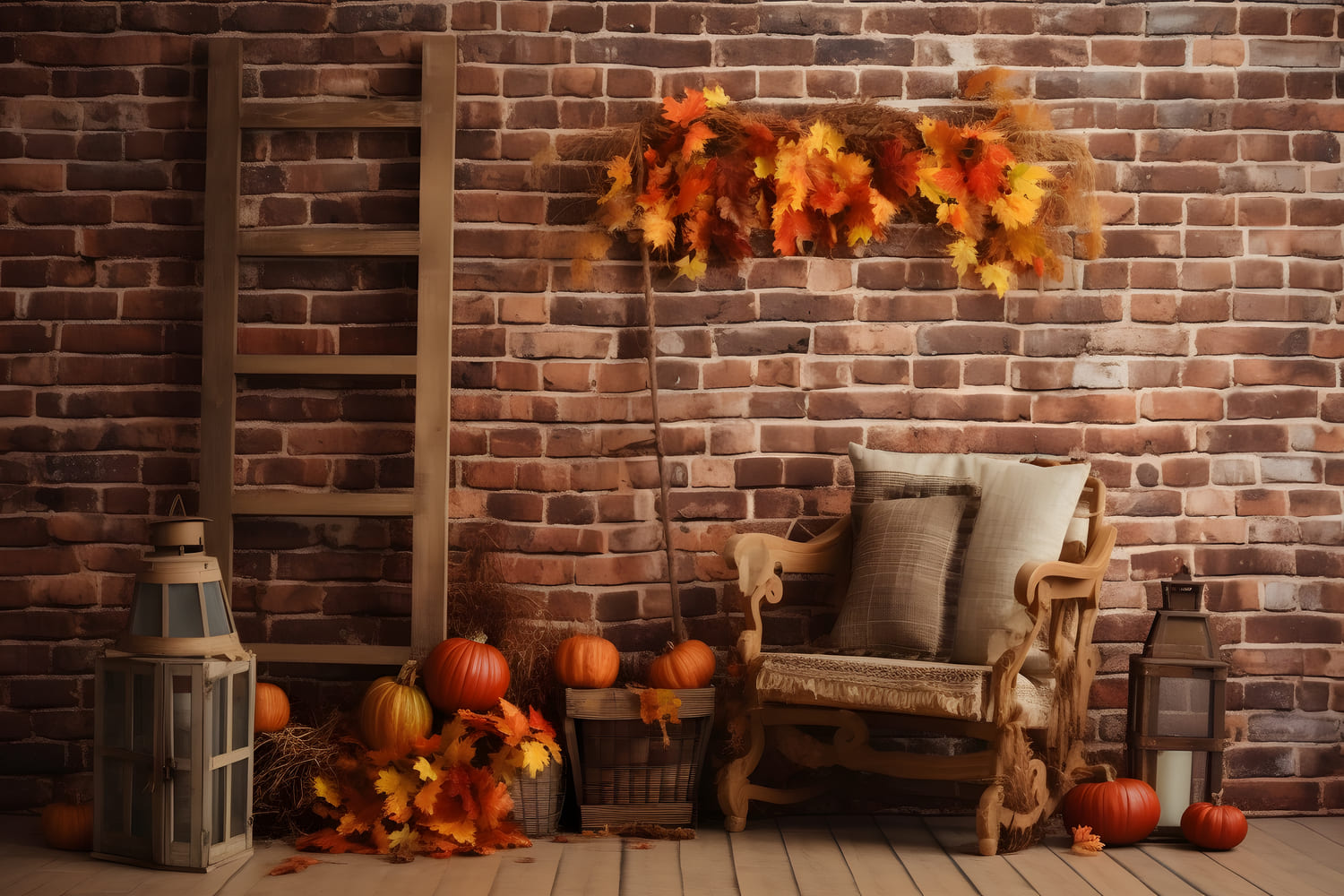 Herbst Thanksgiving Ernte Scheune Hintergrund RR7-146