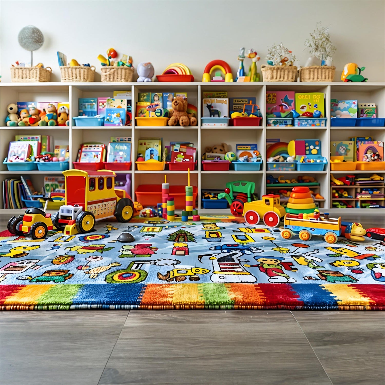 Spielzeugzimmer Back to School Fotohintergrund RR7-203