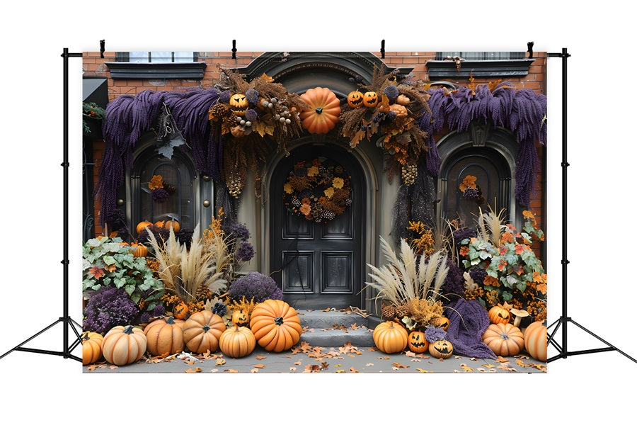 Halloween-Kürbislaternen Elegante Eingangskulisse RR7-255