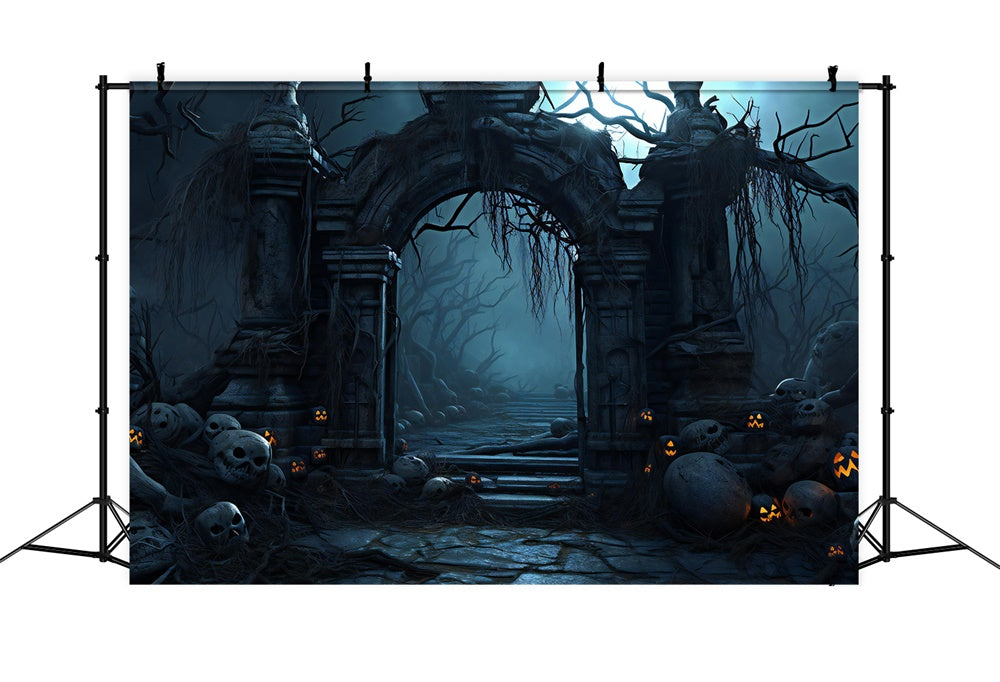 Alter Schlosseingang Halloween Fotokulisse RR7-384