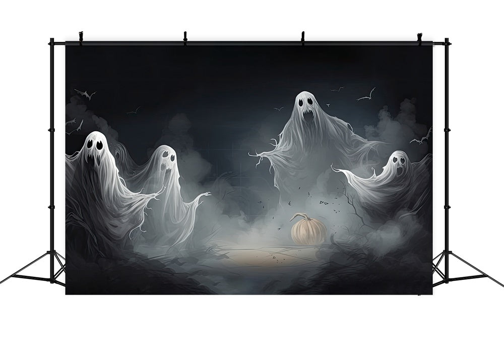 Halloween Schwebender Geist Fotohintergrund RR7-413
