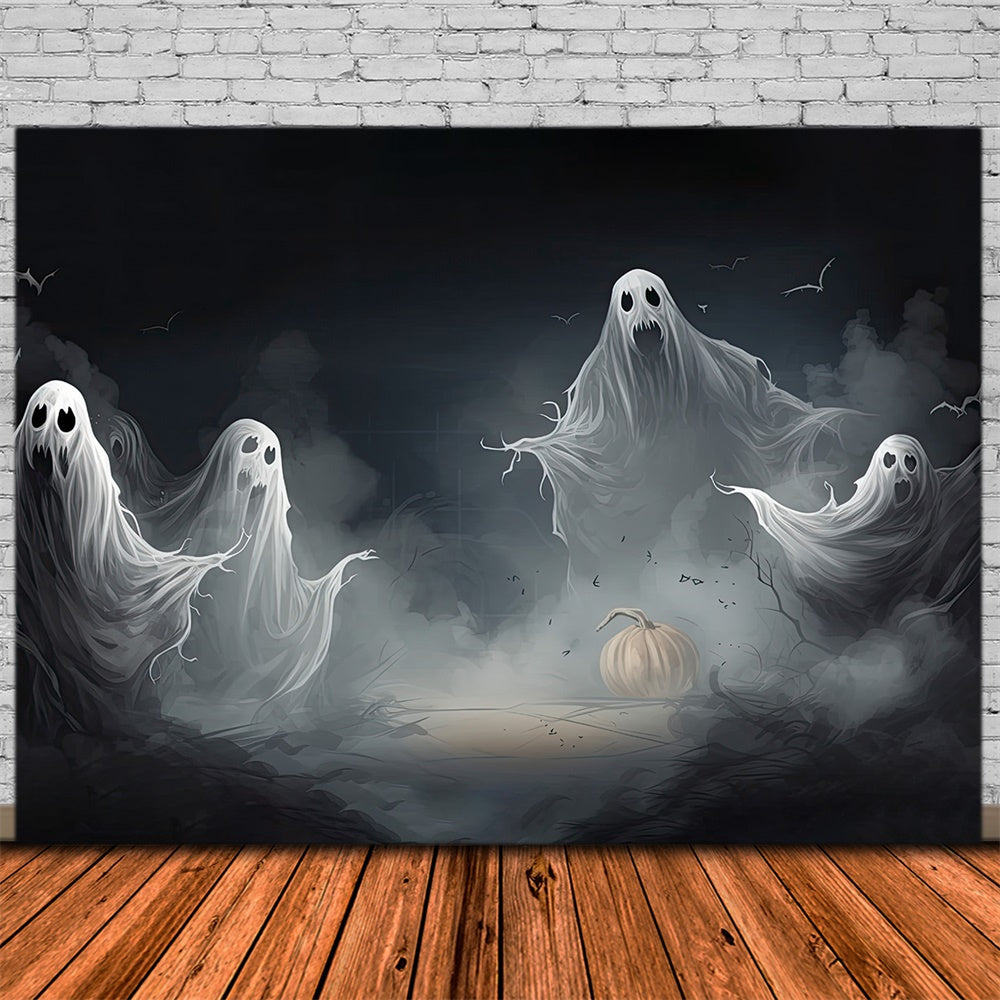 Halloween Schwebender Geist Fotohintergrund RR7-413