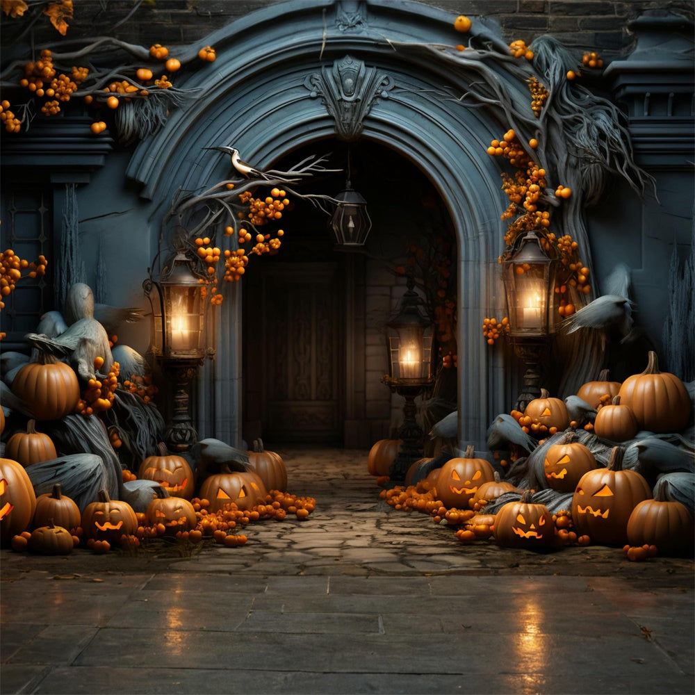 Halloween Dekoration Kürbis Fotokulisse RR7-421