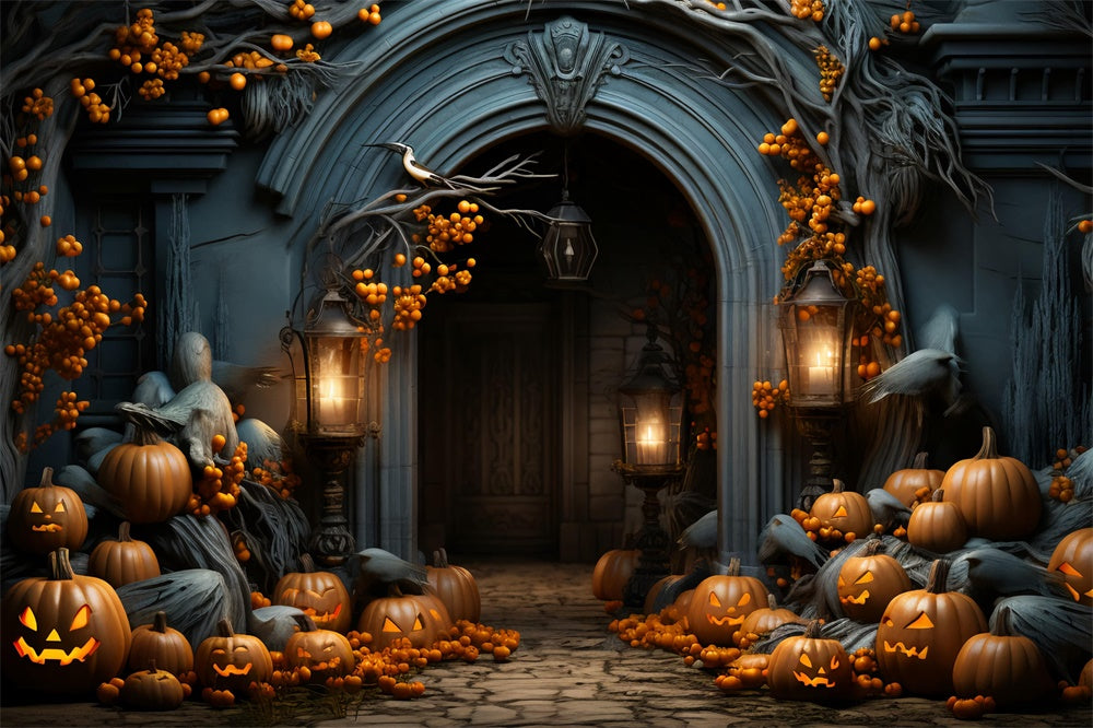 Halloween Dekoration Kürbis Fotokulisse RR7-421