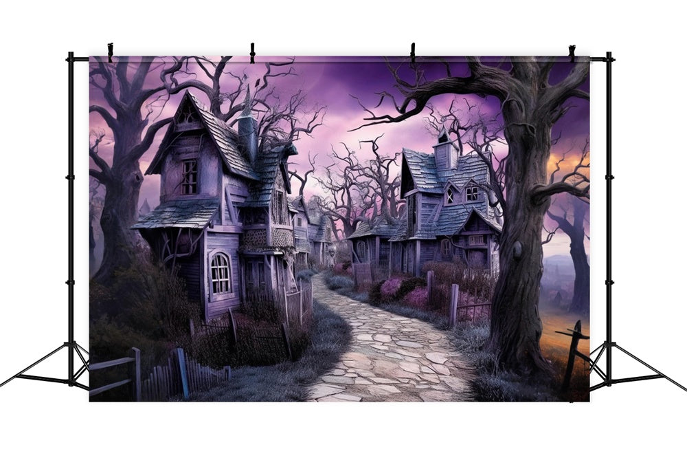Halloween Verlassene alte magische Stadt Backdrop RR7-441