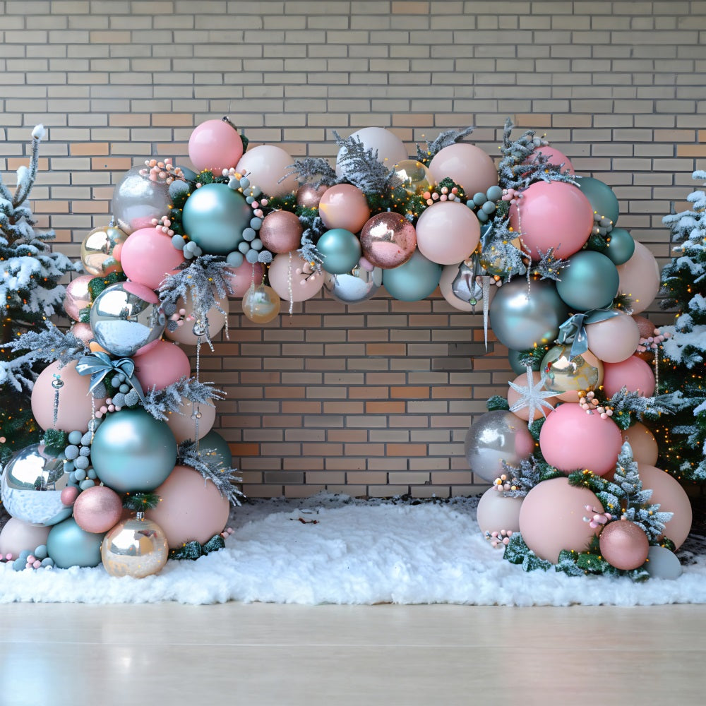 Weihnachtliche Ballonbogen Wunderland Hintergrund RR7-574