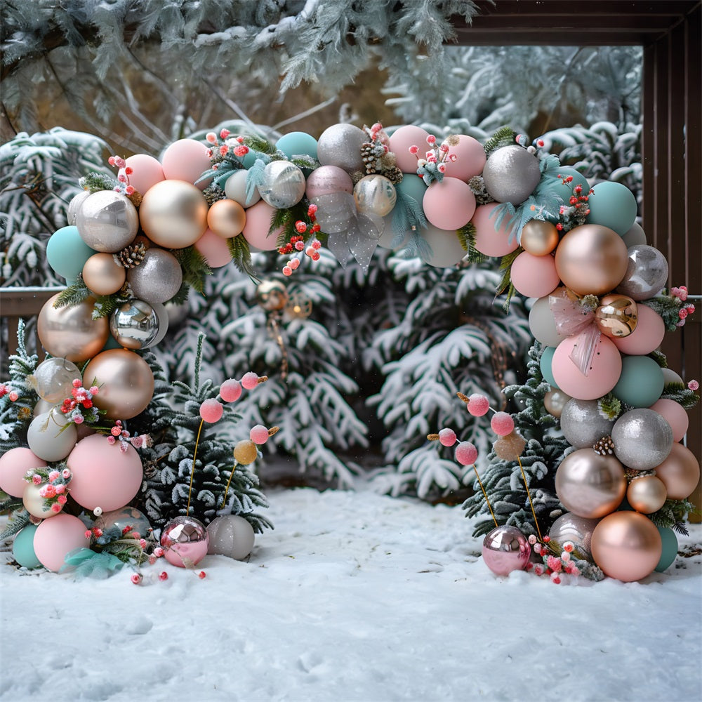 Weihnachten Festlicher Ballonbogen Hintergrund RR7-576