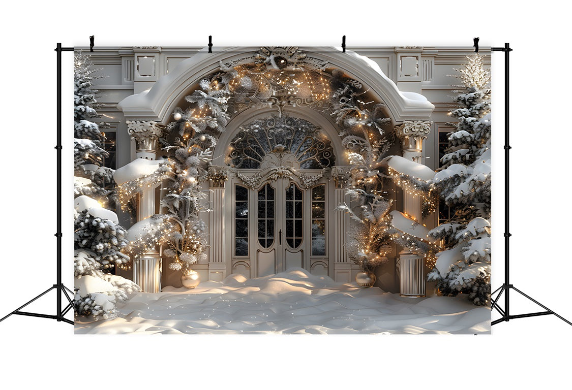 Weihnachten Grand Entrance Wonderland Hintergrund RR7-590