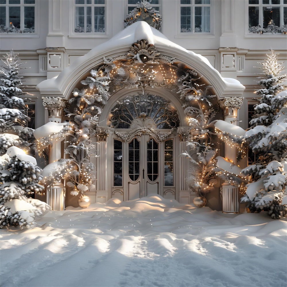 Weihnachten Grand Entrance Wonderland Hintergrund RR7-590