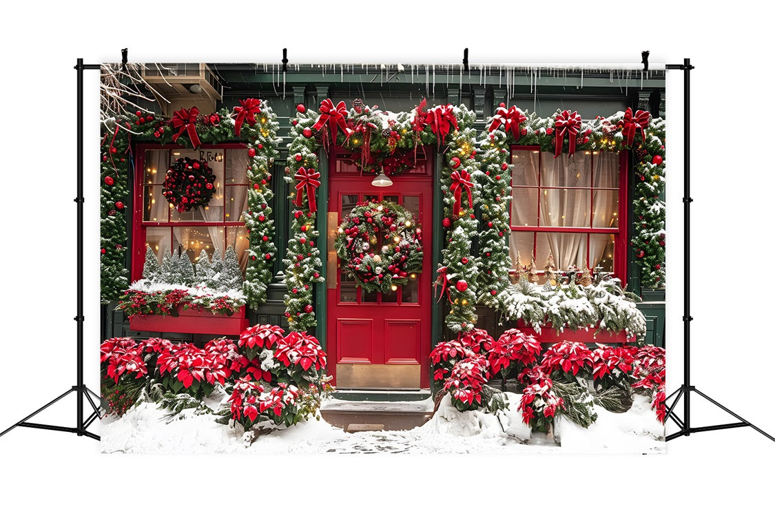 Weihnachtliche Schaufenster Hintergrund RR7-637