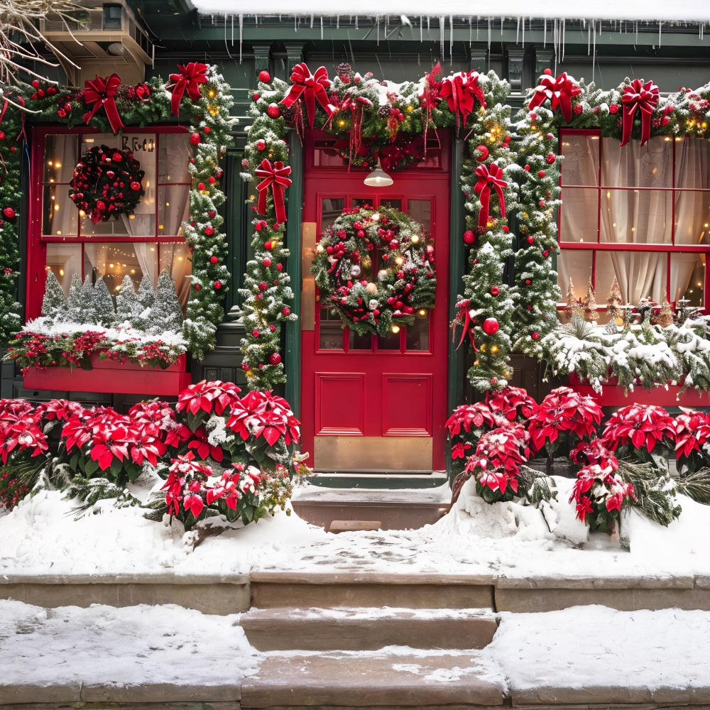 Weihnachtliche Schaufenster Hintergrund RR7-637