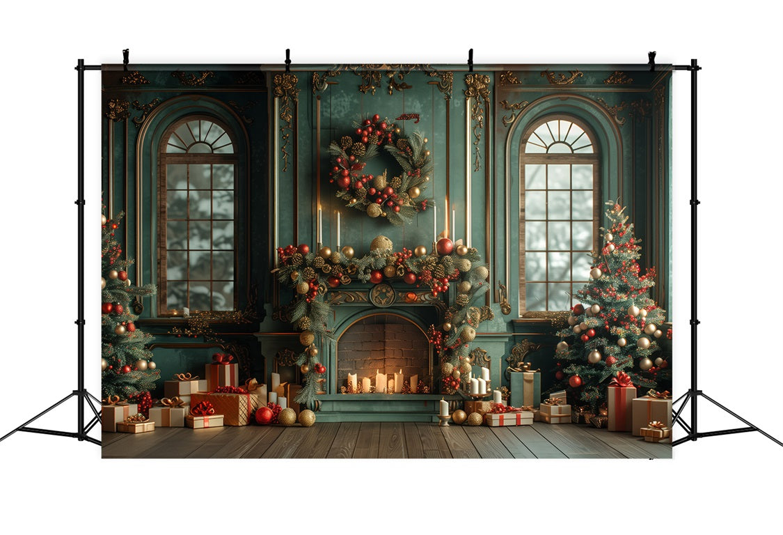 Weihnachten Grand Regal Wohnzimmer Backdrop RR8-170