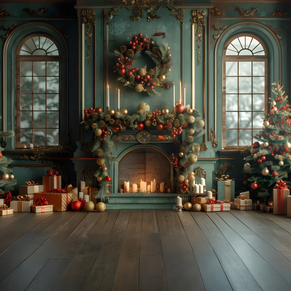 Weihnachten Grand Regal Wohnzimmer Backdrop RR8-170