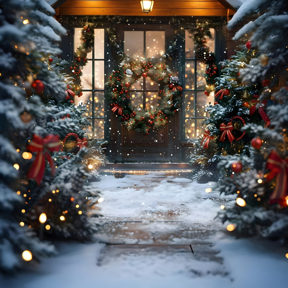 Weihnachten Verzauberter Winterpfad Hintergrund RR8-180