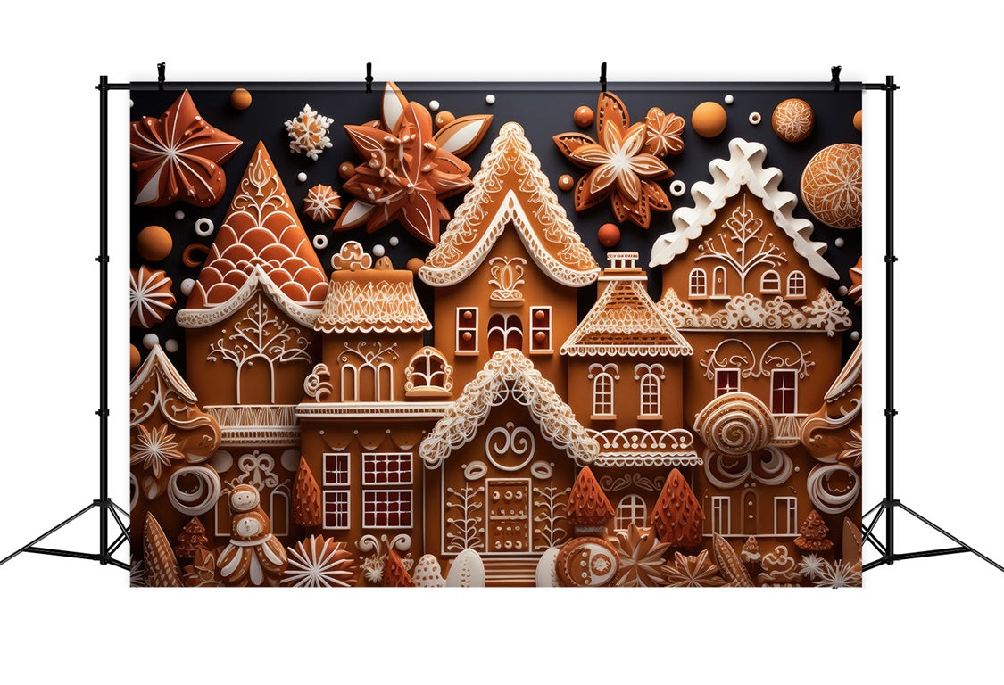 Weihnachten Lebkuchenhaus mit Figuren RR8-208