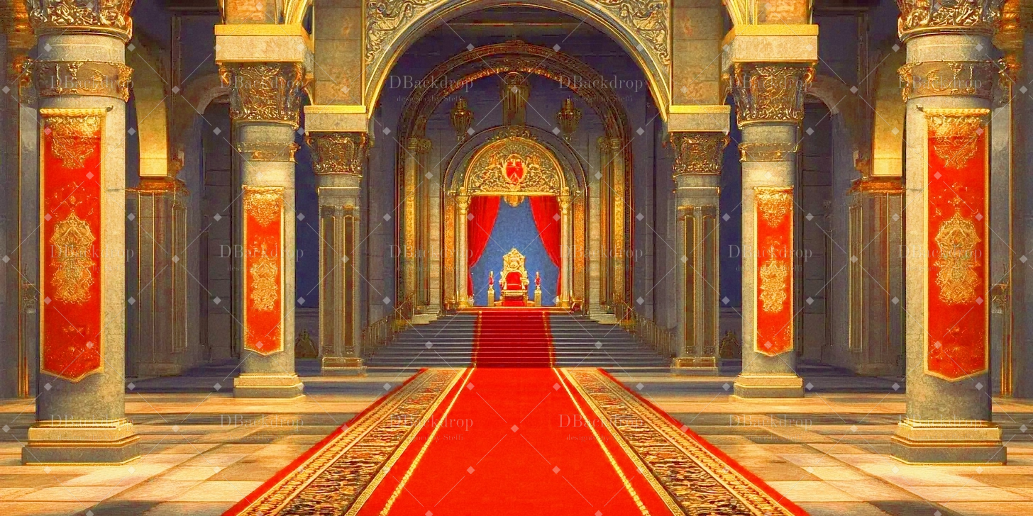 Theaterbühnenhintergrund „Königlicher Hof“ Bühnenbild-Hintergrund CSH59-T19