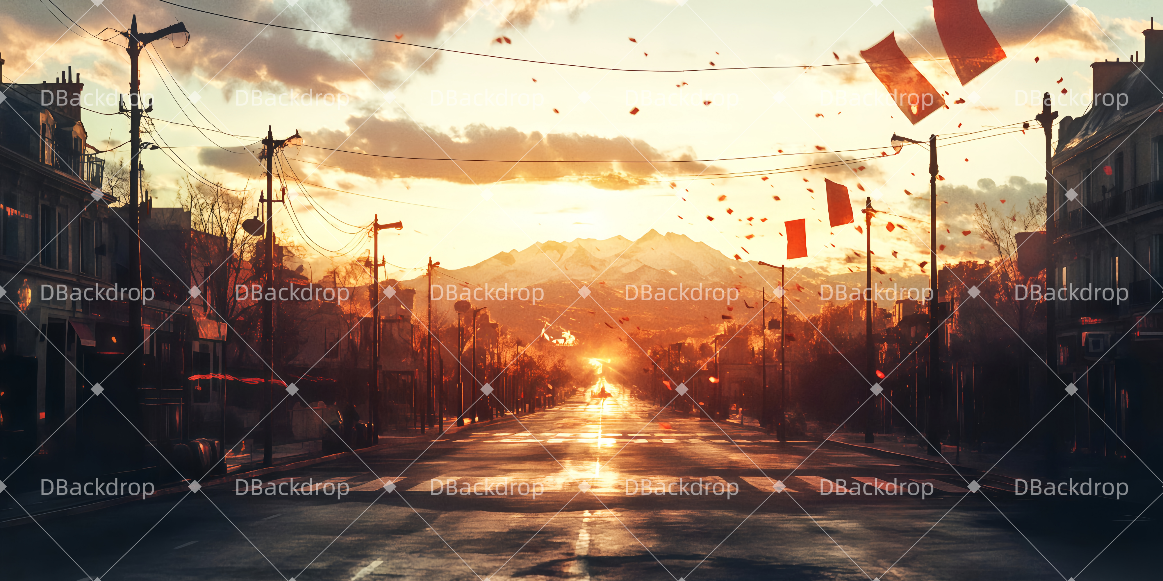 Theater Backdrops Das Ende der Revolution Backdrop Theater TWW511-T91