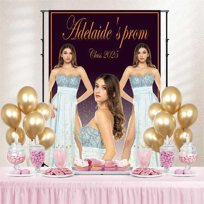 Abschlussfeier Backdrop Ideen Glam Sparkle Personalisierte Party Abschlussfeier Backdrop TWW3-108