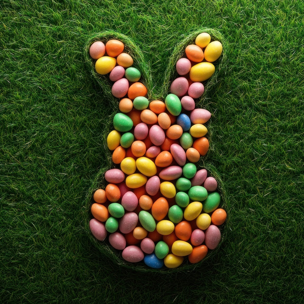 Ostern Fotohintergrund Ideen Fun Bunny Egg Pattern Backdrop TWW3-46