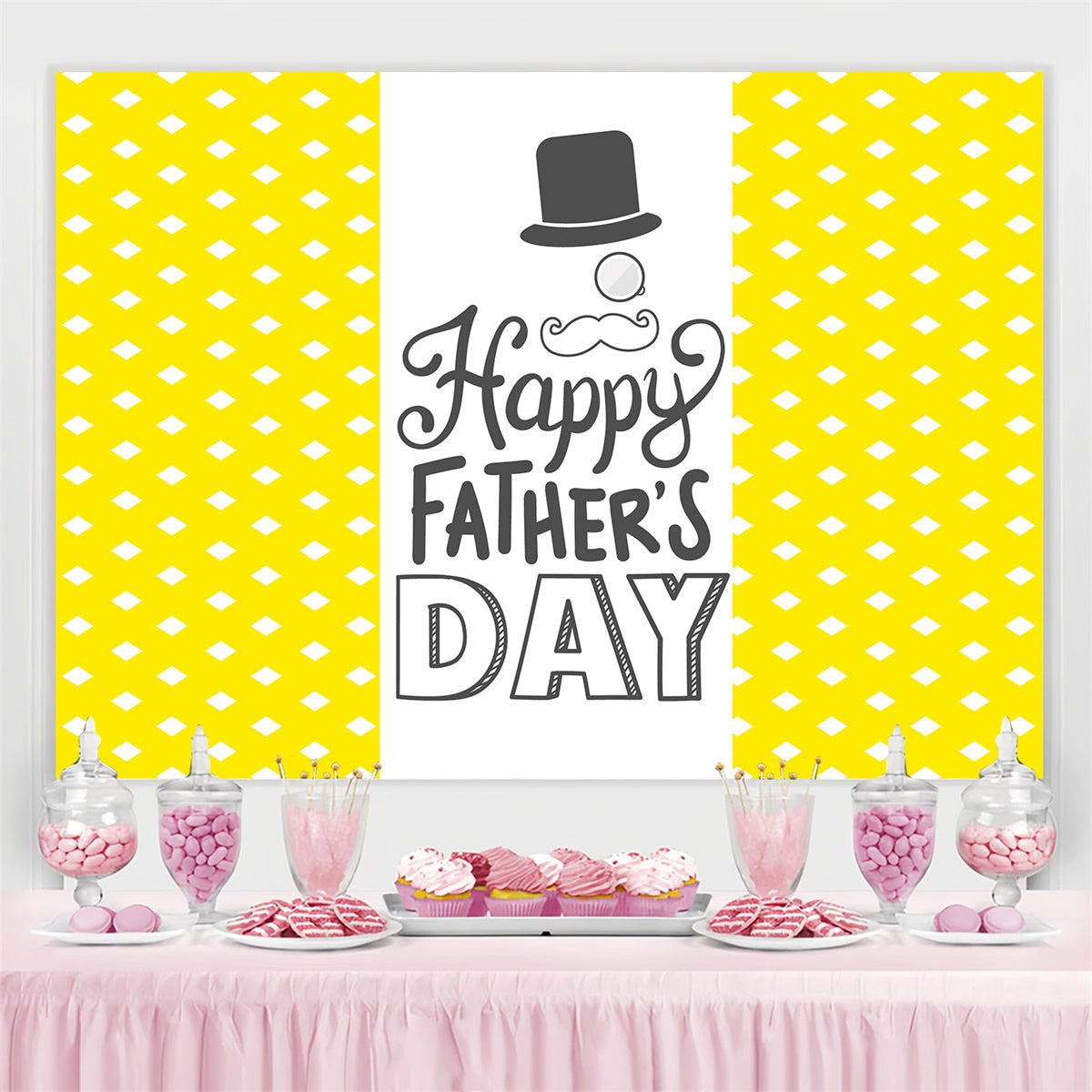 Hintergrundbild Vatertag Klassisch Gelb Geometrisch Individuelles Hintergrundbild TWW4-72
