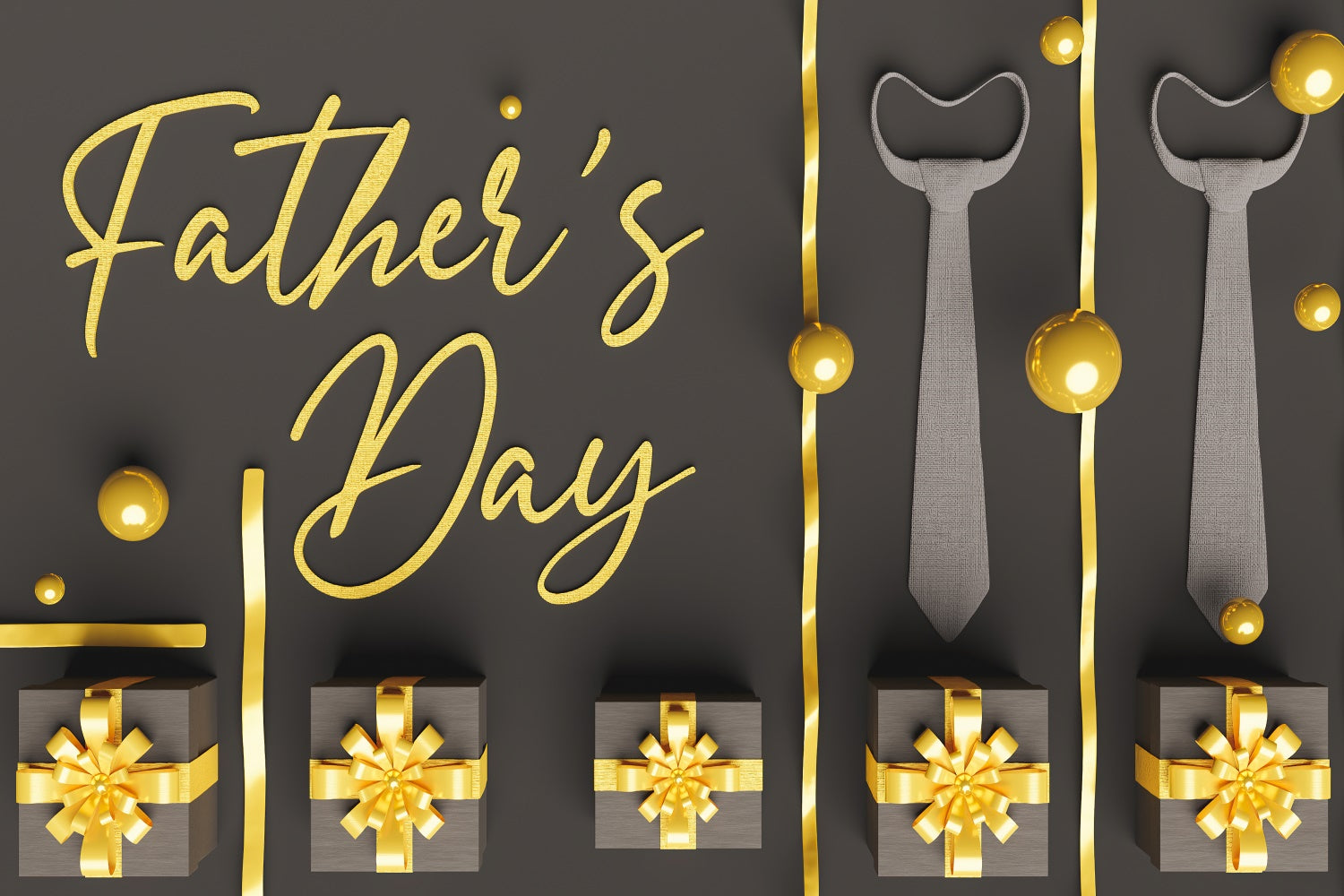 Happy Fathers Day Backdrop Schicke Geschenkbox Krawatte Individuelles Backdrop TWW4-83