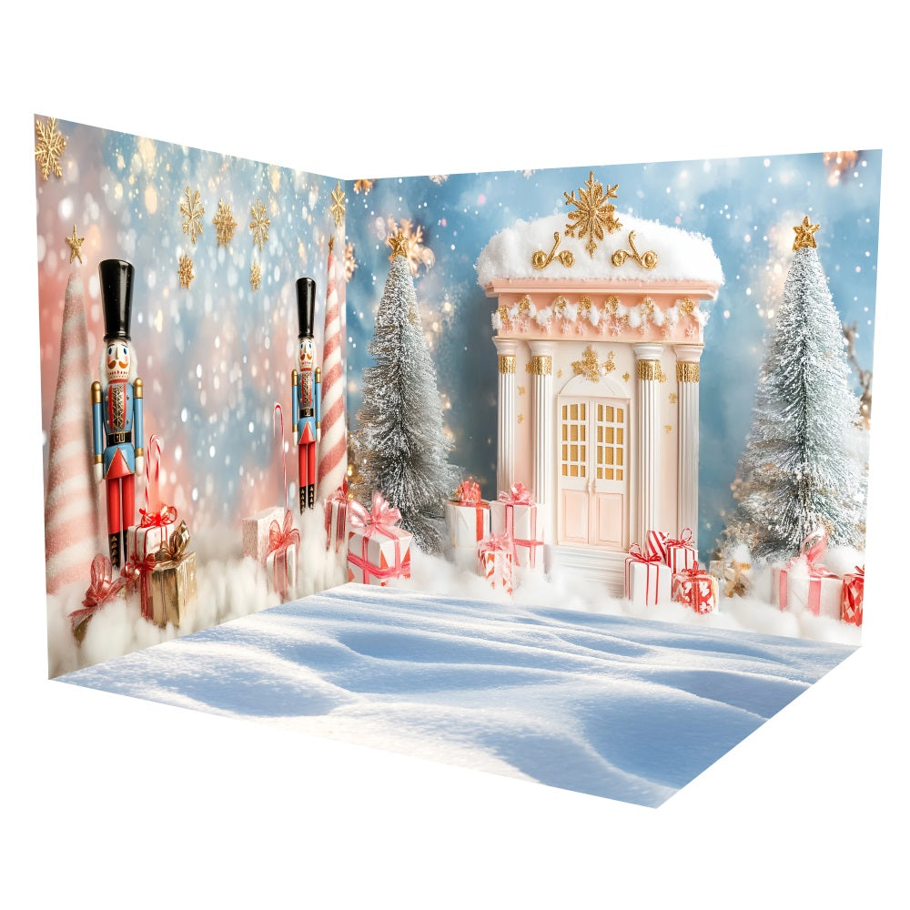 Newborn Backdrop Nussknacker Winter Wonderland Backdrop Room Set TWW5-22
