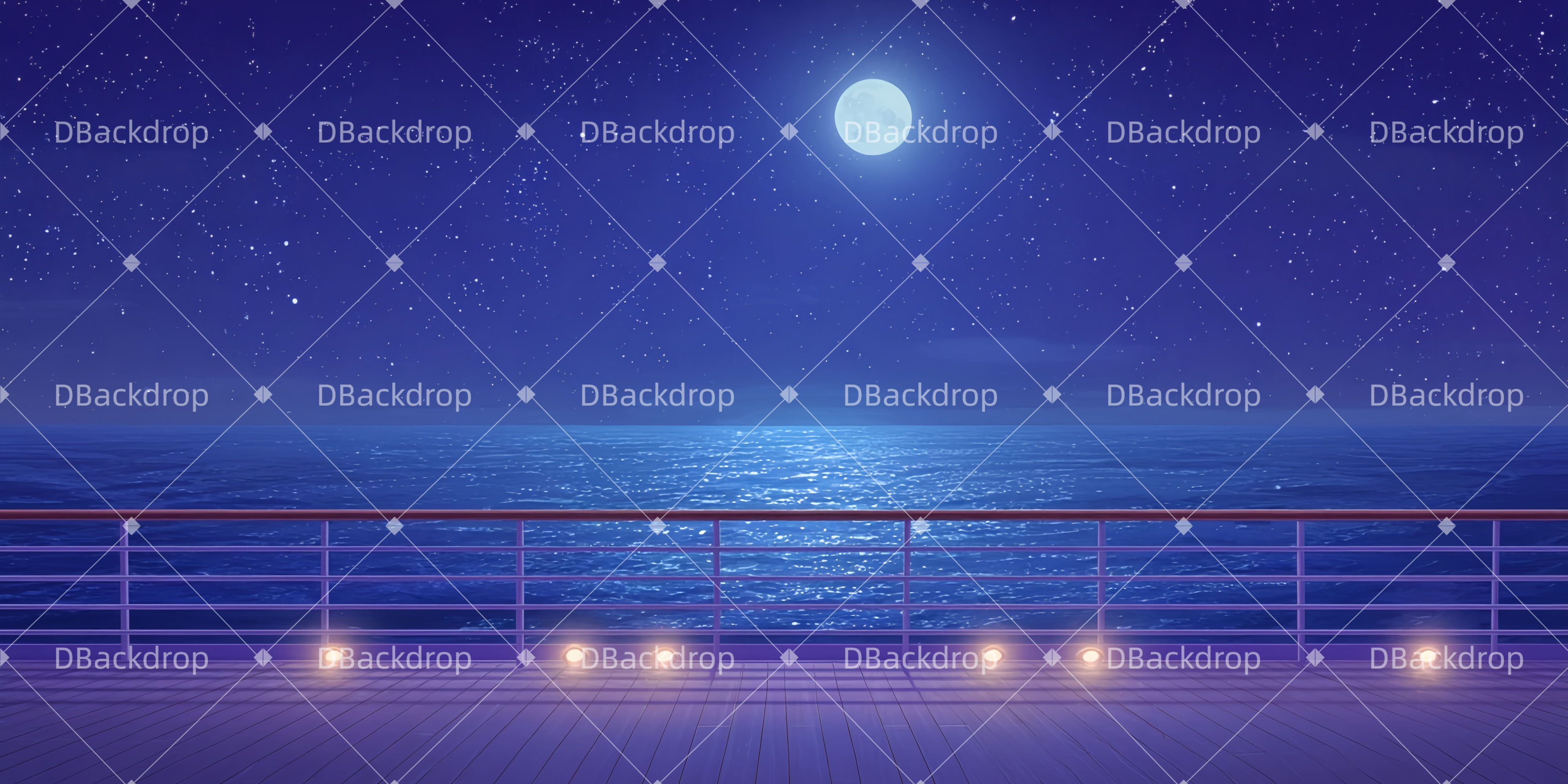 Theaterbühnenbau Oberdeck bei Nacht Theaterwand TWW511-T22