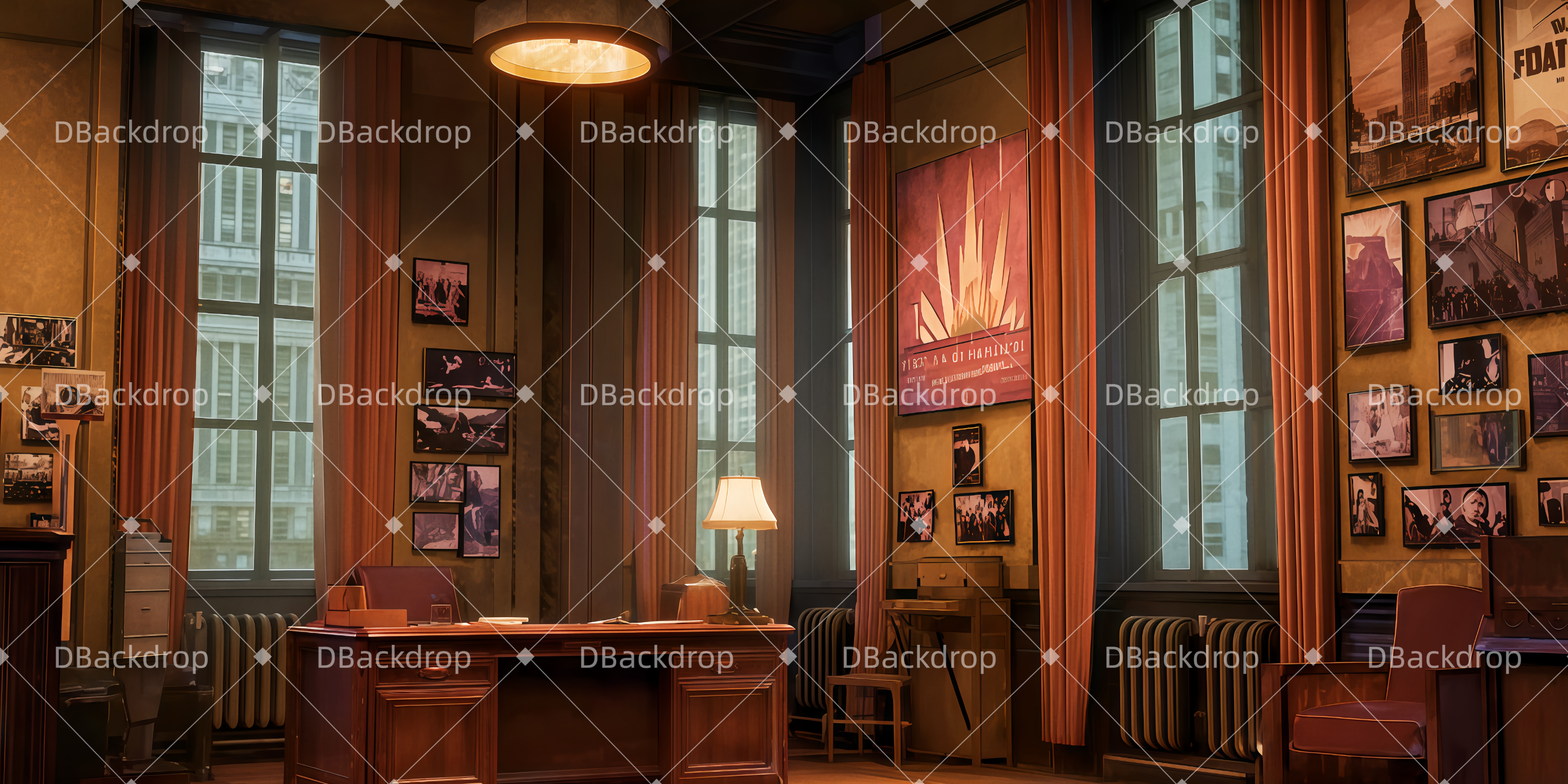 Theaterbühne Vorhang Zanglers Büro Theater Vorhang auf TWW511-T44