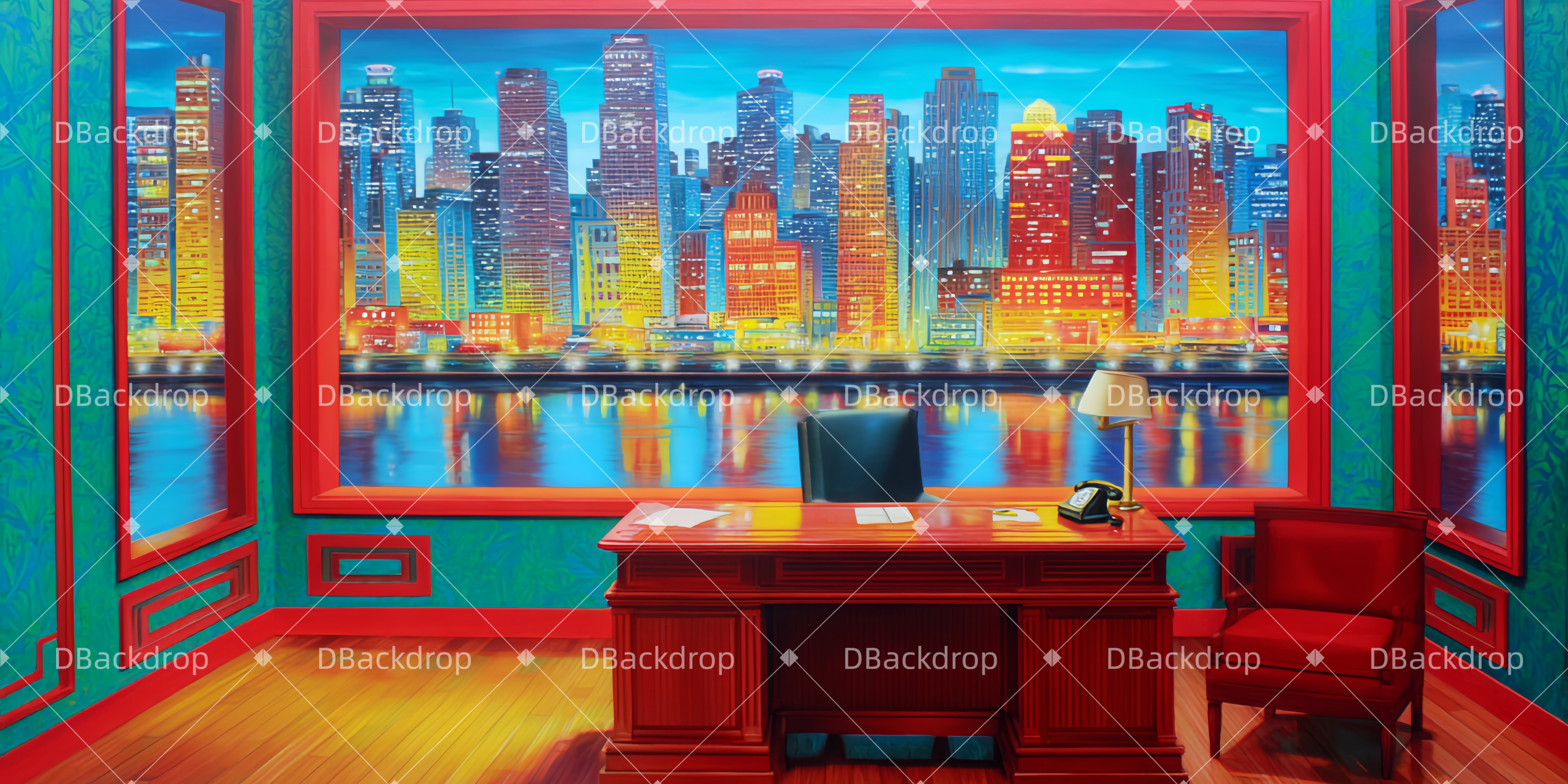 Bühne Theatervorhang Das Büro des Produzenten Theaterbühnenbau TWW511-T8