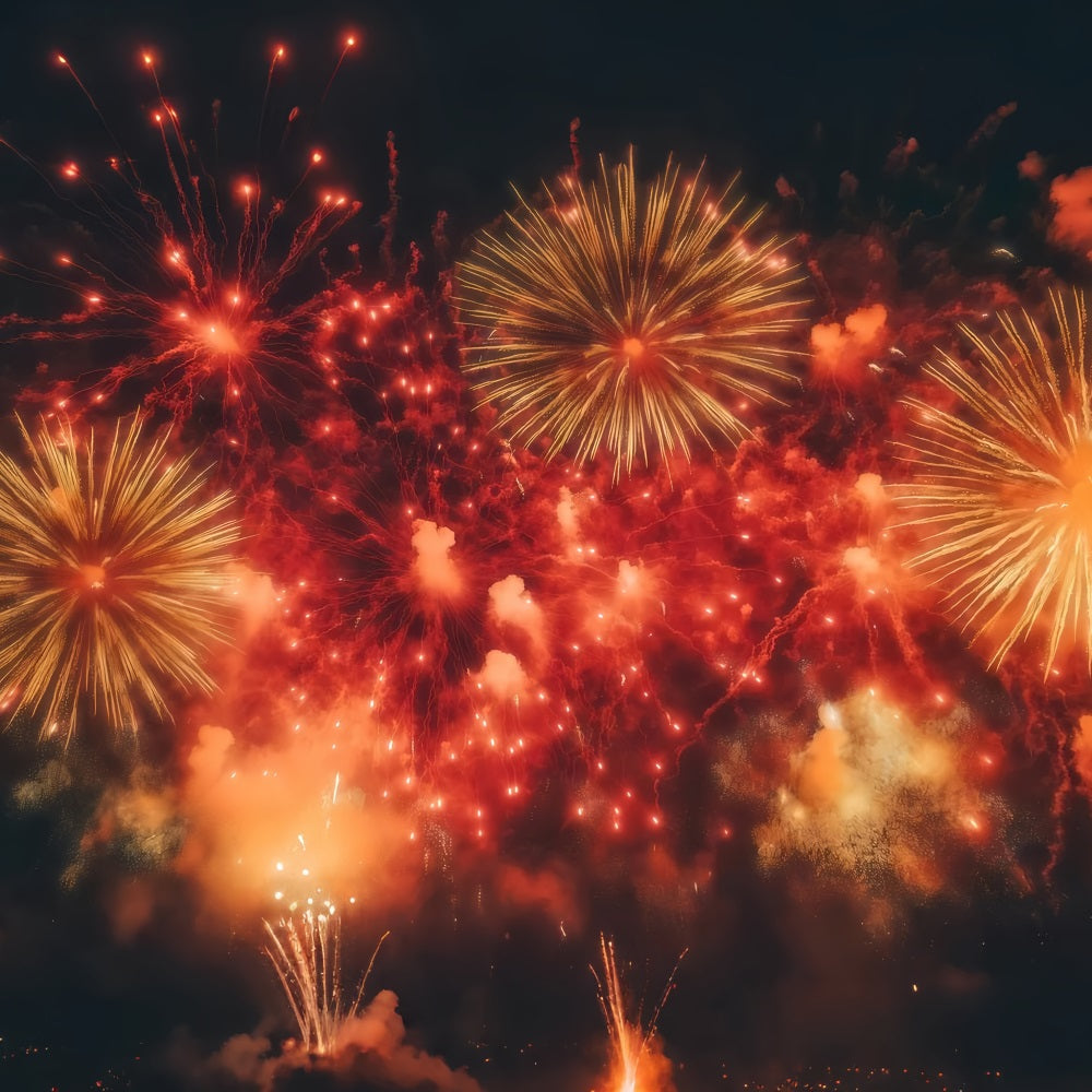 Neujahrshintergrund Purpurroter Feuerwerkshimmel Silvester-Hintergrund TWW512-11