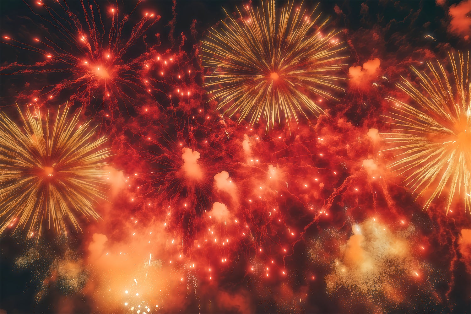 Neujahrshintergrund Purpurroter Feuerwerkshimmel Silvester-Hintergrund TWW512-11