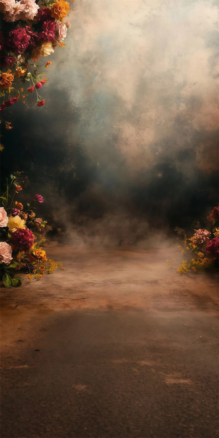 Vintage Studio Backdrop Barock Nebelgarten Sweep Backdrop TWW57-78