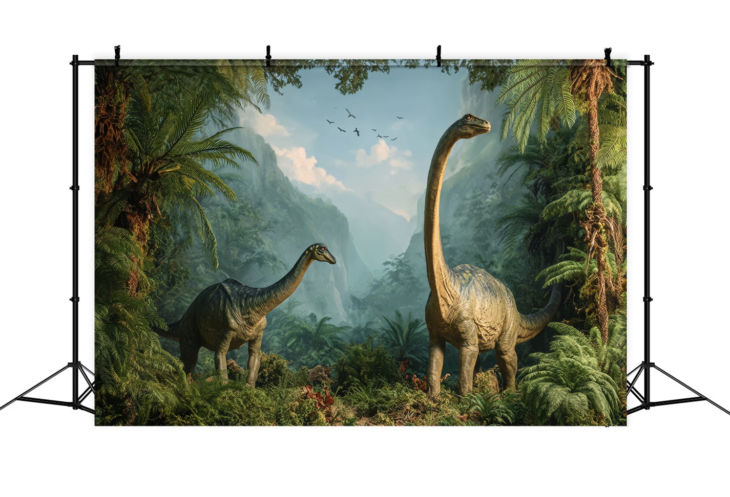 Regenwaldhintergrund Jurazeit Dinosaurier-Tal Wald-Fotohintergrund TWW59-130