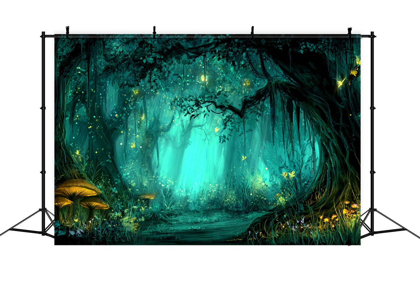 Verzauberter Wald-Fotohintergrund Mystisch leuchtender Feenwald Wald-Fotohintergrund TWW59-158