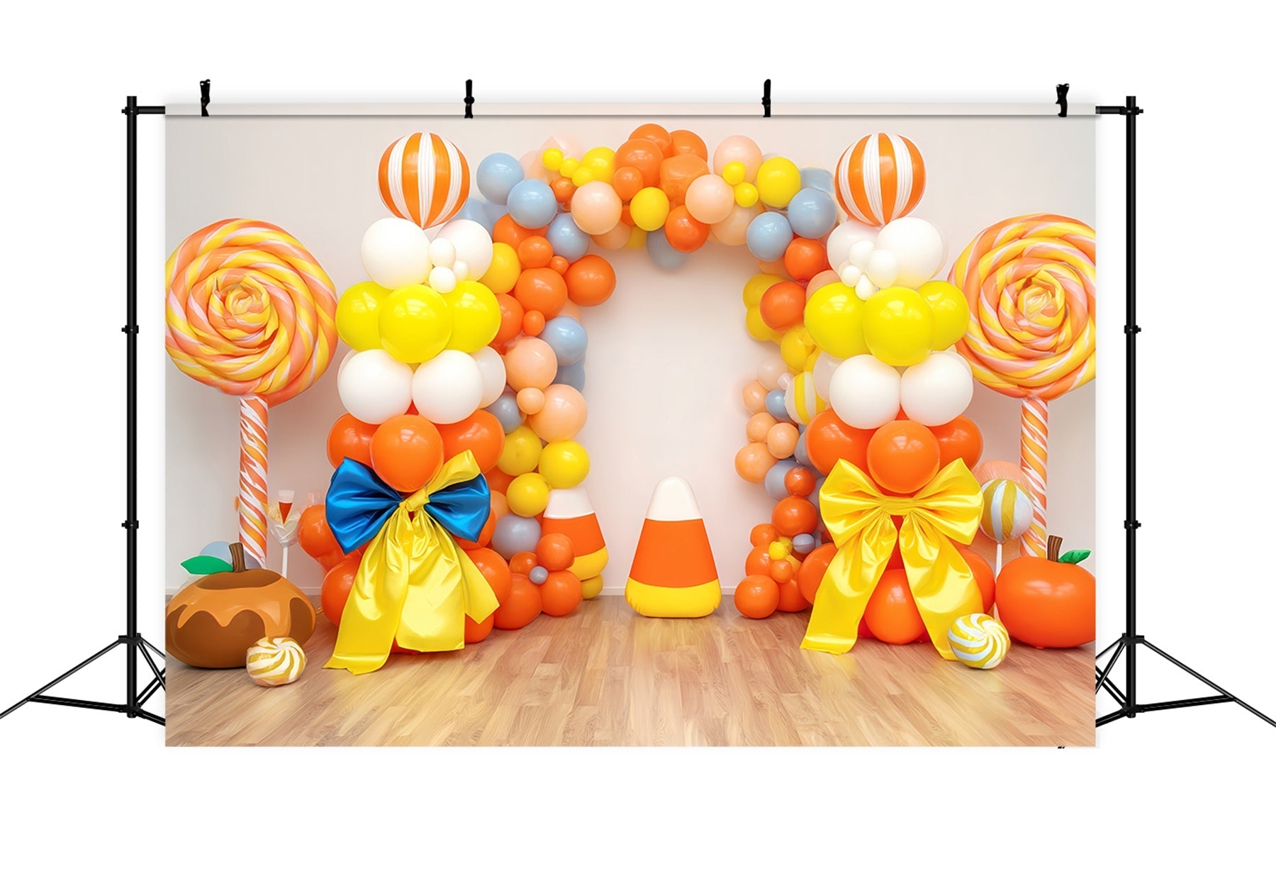 Smash Cake-Fotohintergrund Bonbonfarbene Ballontor Cake Smash-Fotografie-Fotohintergrund TWW59-212